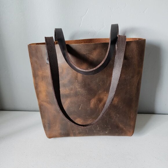 Portland Leather Goods Tote "EUC" - Picture 14 of 16